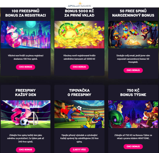 Apollo Casino Bonuses