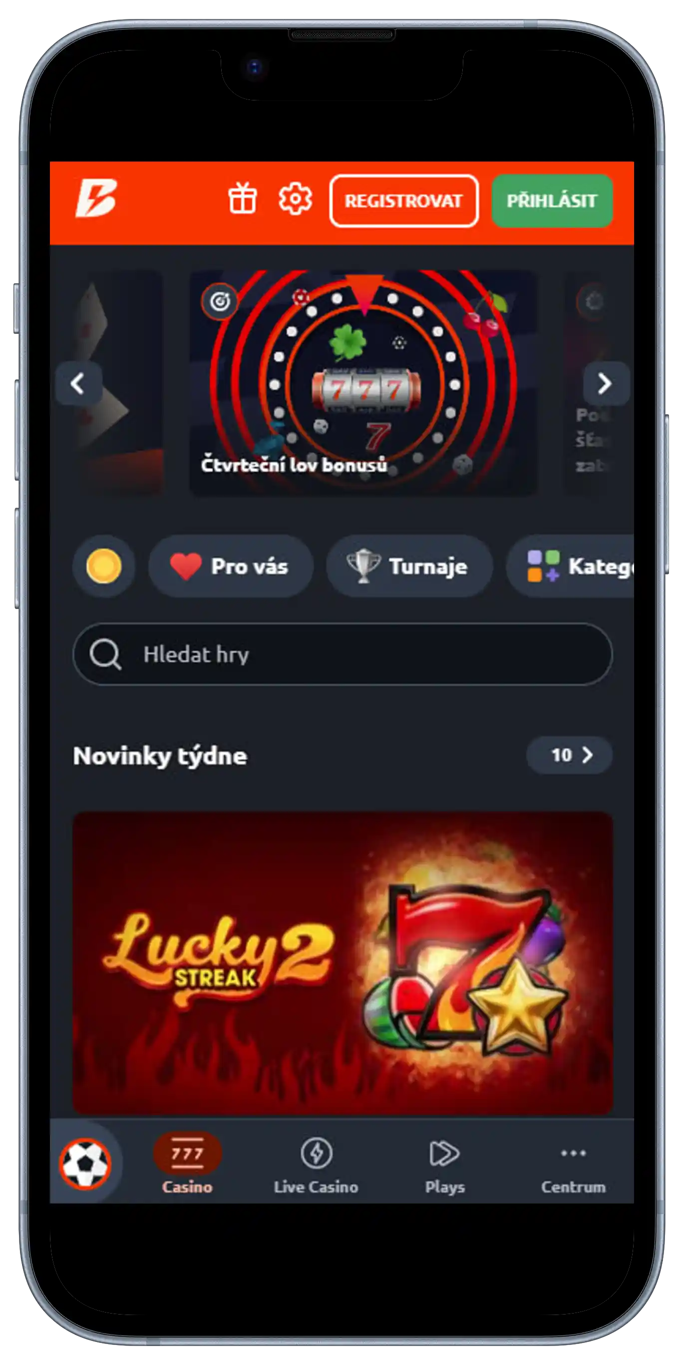 Betano Mobilní verze