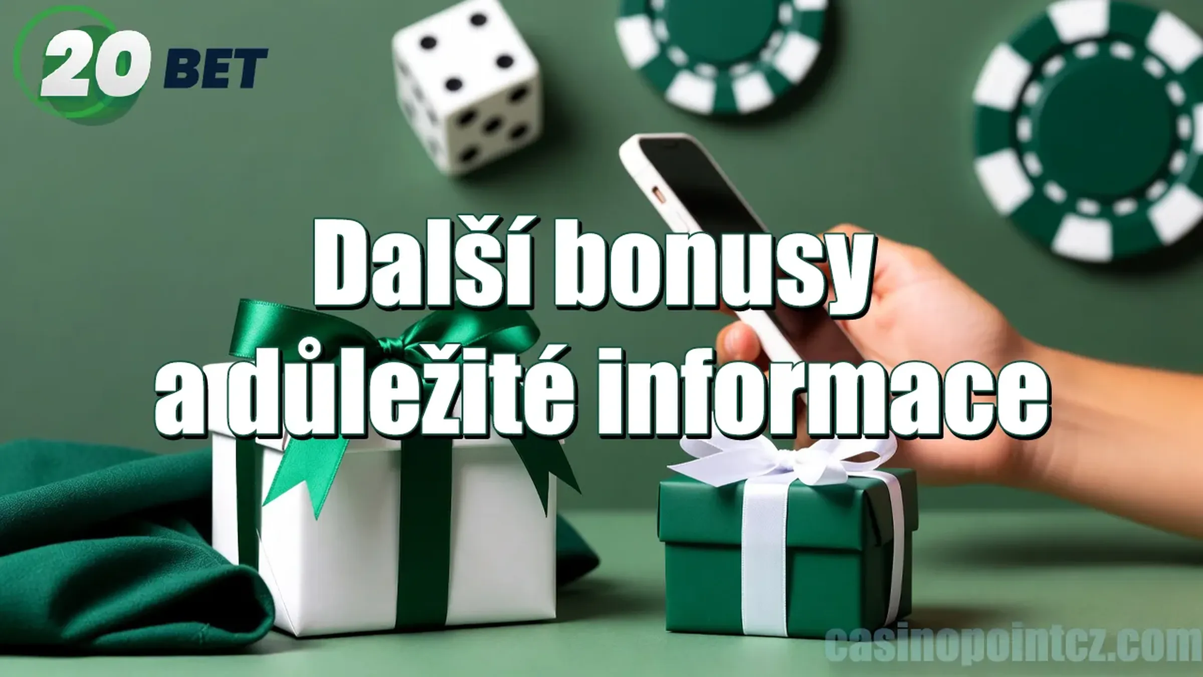 Další bonusy a důležité informace v 20bet Casino – uvítací bonusy, free spiny a podmínky protočení
