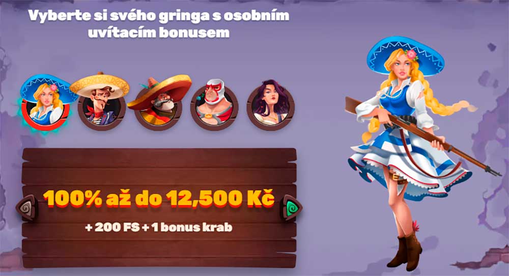 Registrace v 5Gringos Casino