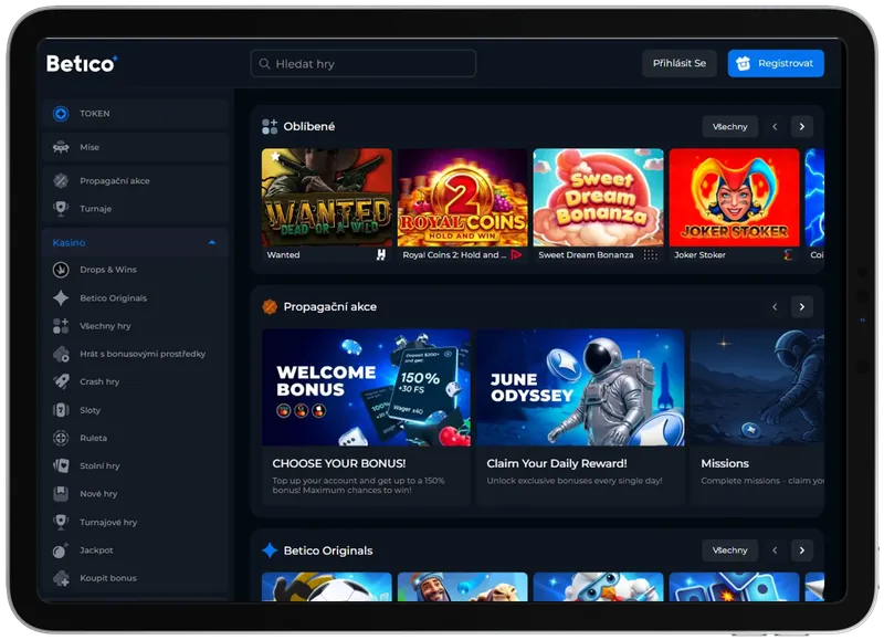 Betico Casino na mobilu
