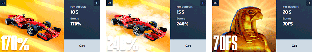 Bonus za třetí vklad F1 kasinu - získejte bonus za třetí vklad