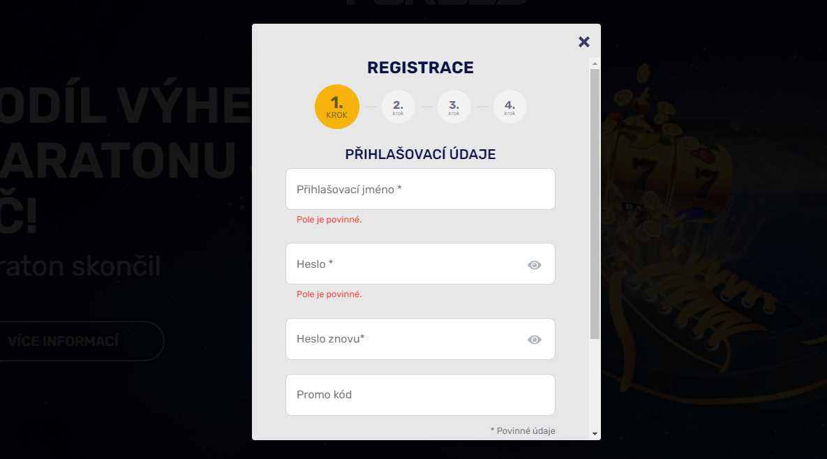Forbs Casino registrace