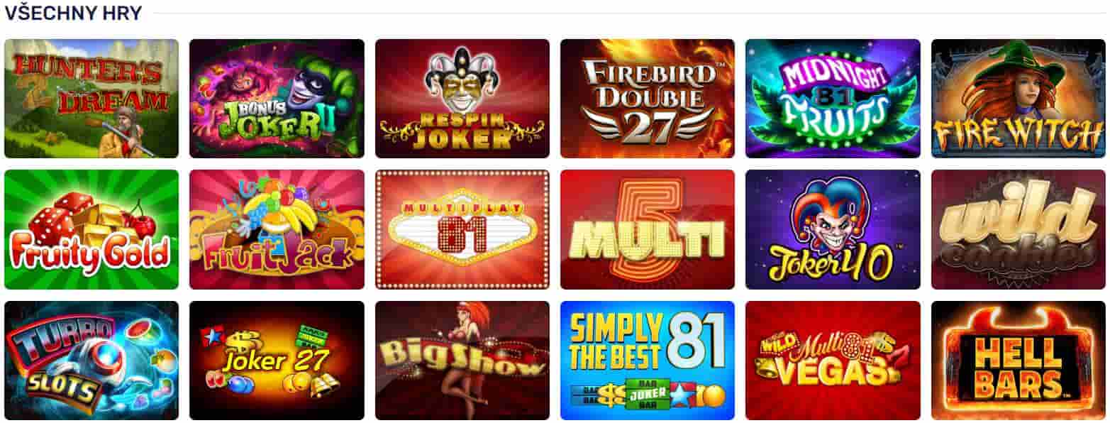Výherní automaty v Casino Forbes