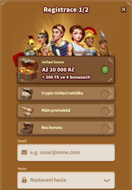 My Empire Registrace