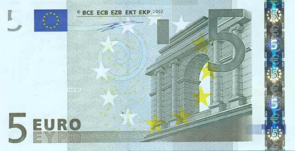 Hodnotě 5 eur