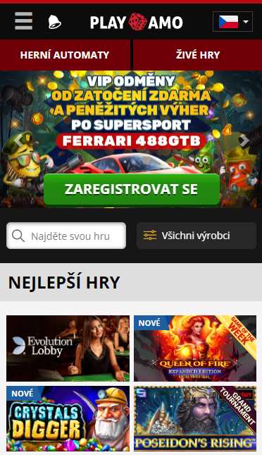 Payamo mobilní kasino