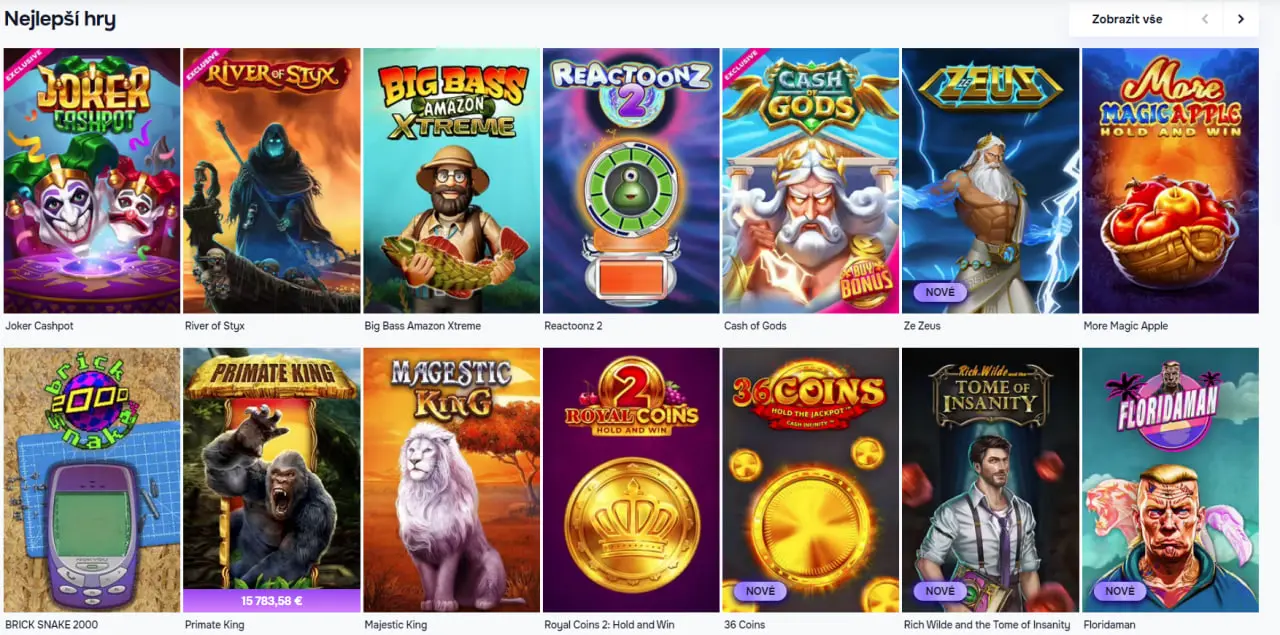 SGCasino Top Hry