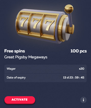 Bezvkladový bonus Vavada